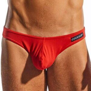 NWT Size Small COCKSOX Men's Brief Enhancing Pouch Underwear Red CX01